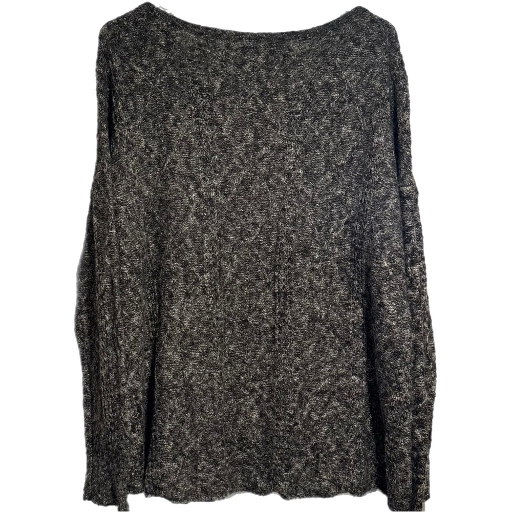 American Eagle Gray Cable Knit Sweater